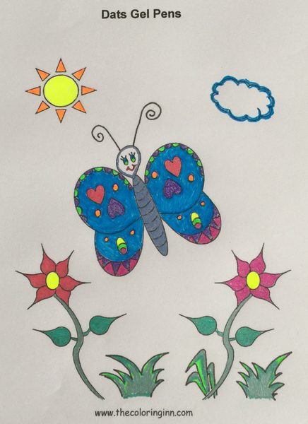 Test Picture Colored with Dats ® Gel Pens Test Picture Colored with Dats ® Gel Pens