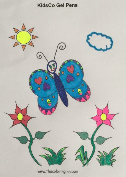 Test Picture Colored with Kids & Co Gel Pens Test Picture Colored with Kids & Co Gel Pens