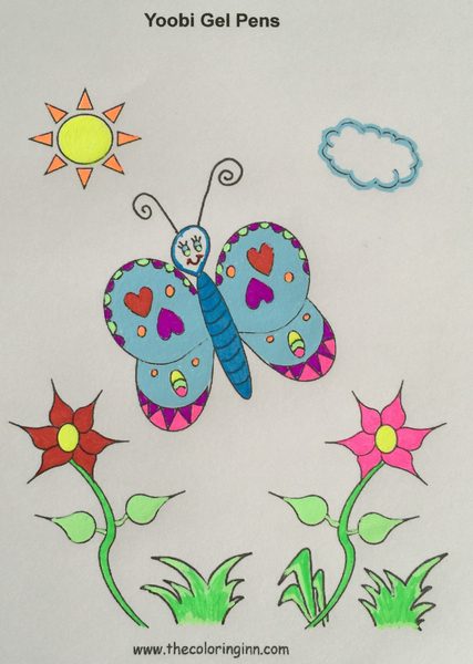 Test Picture Colored with Yoobi Gel Pens Test Picture Colored with Yoobi Gel Pens