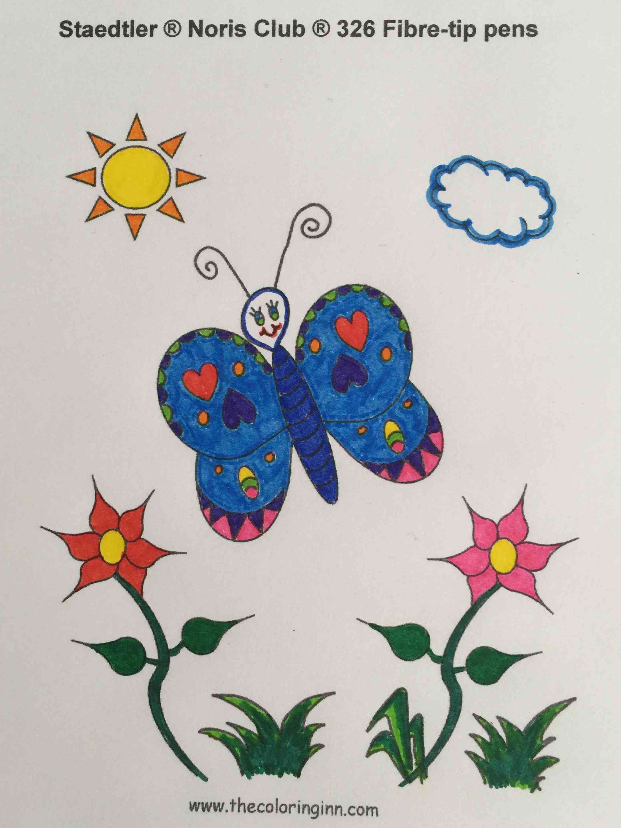 Test Picture Colored with Staedtler Noris Club Fibre-tip Pens Test Picture Colored with Staedtler Noris Club Fibre-tip Pens