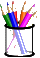 Colored Pencil Cup Logo