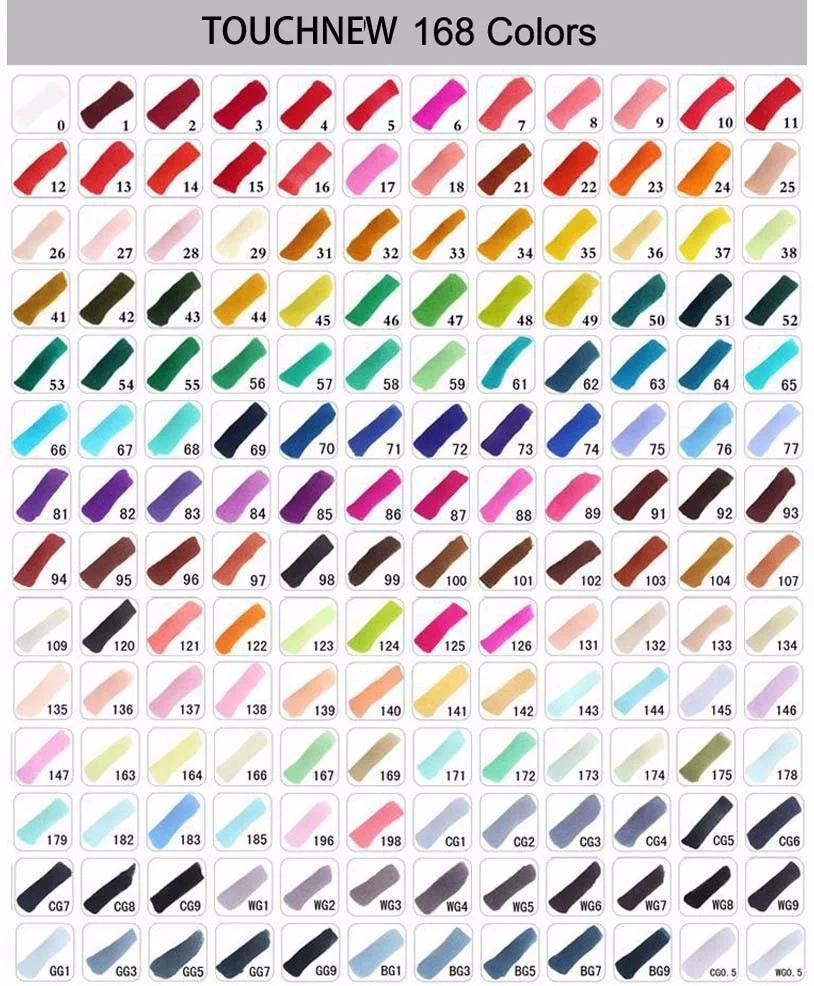 TouchNEW 168 Colors